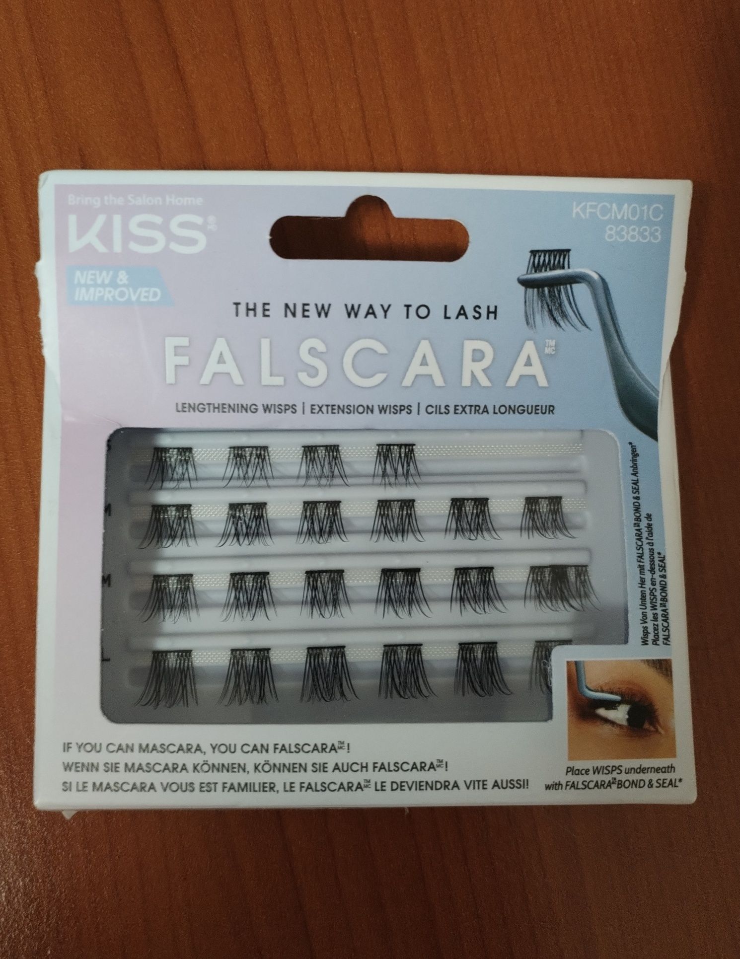 Комплект снопчета с мигли и двойно лепило на KISS FALSCARA