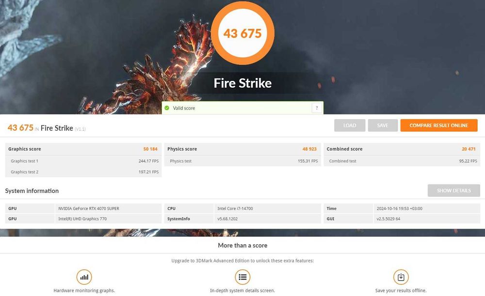 Gaming i7-14700 + RTX 4070 Super SSD 2TB 32GB DDR5 Z690. Impecabil!