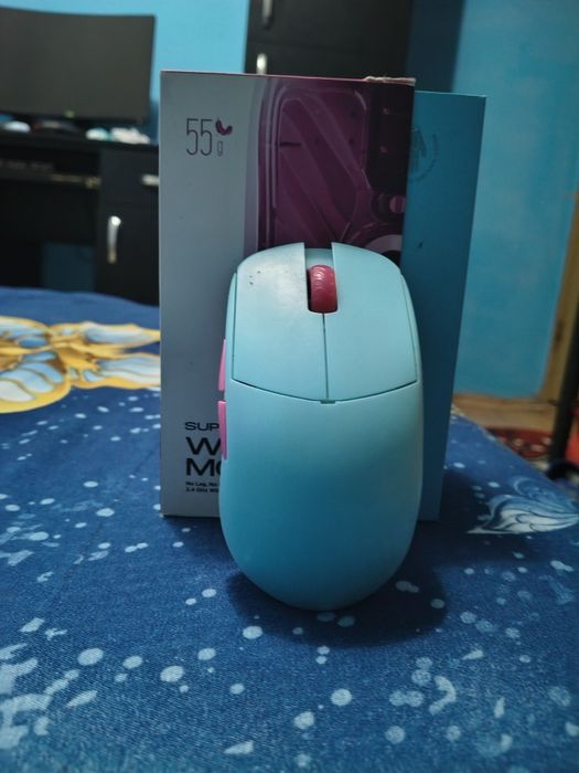 Mouse Gaming Wireless Lamzu Atlantis Super Ușor, SuperLight, 55g