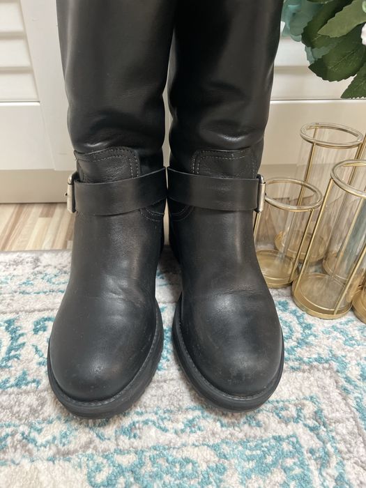 Cizme piele imblanite Anna Cori