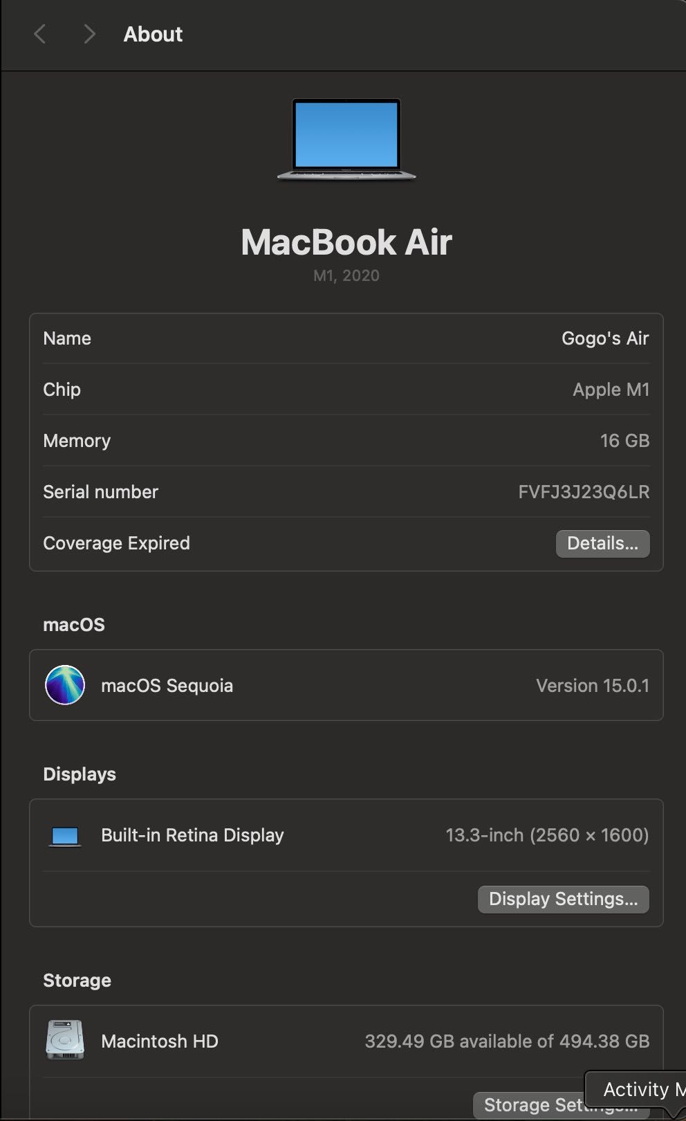 Macbook Air M1 16GB ram, 512GB SSD, 32 цикъла батерия, като нов !