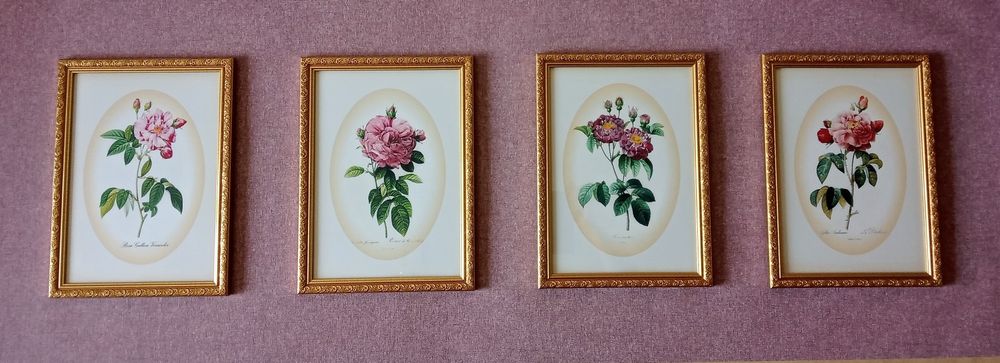 Картины- постеры "Розы-Винтаж-Виньетка".