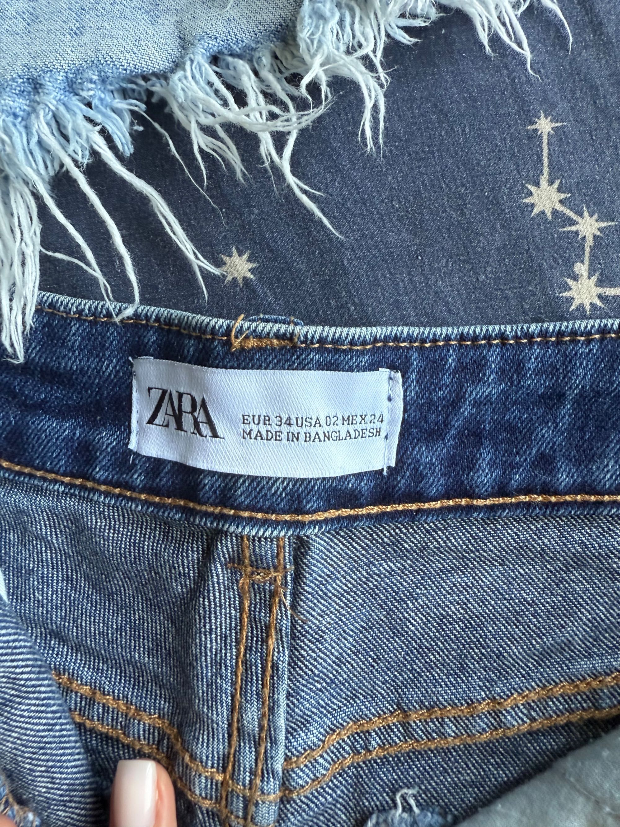 Къси дънкови панталонки ZARA