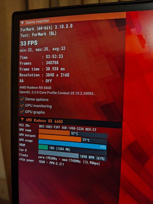 Видеокарта GIGABYTE Eagle  AMD 6600 8G