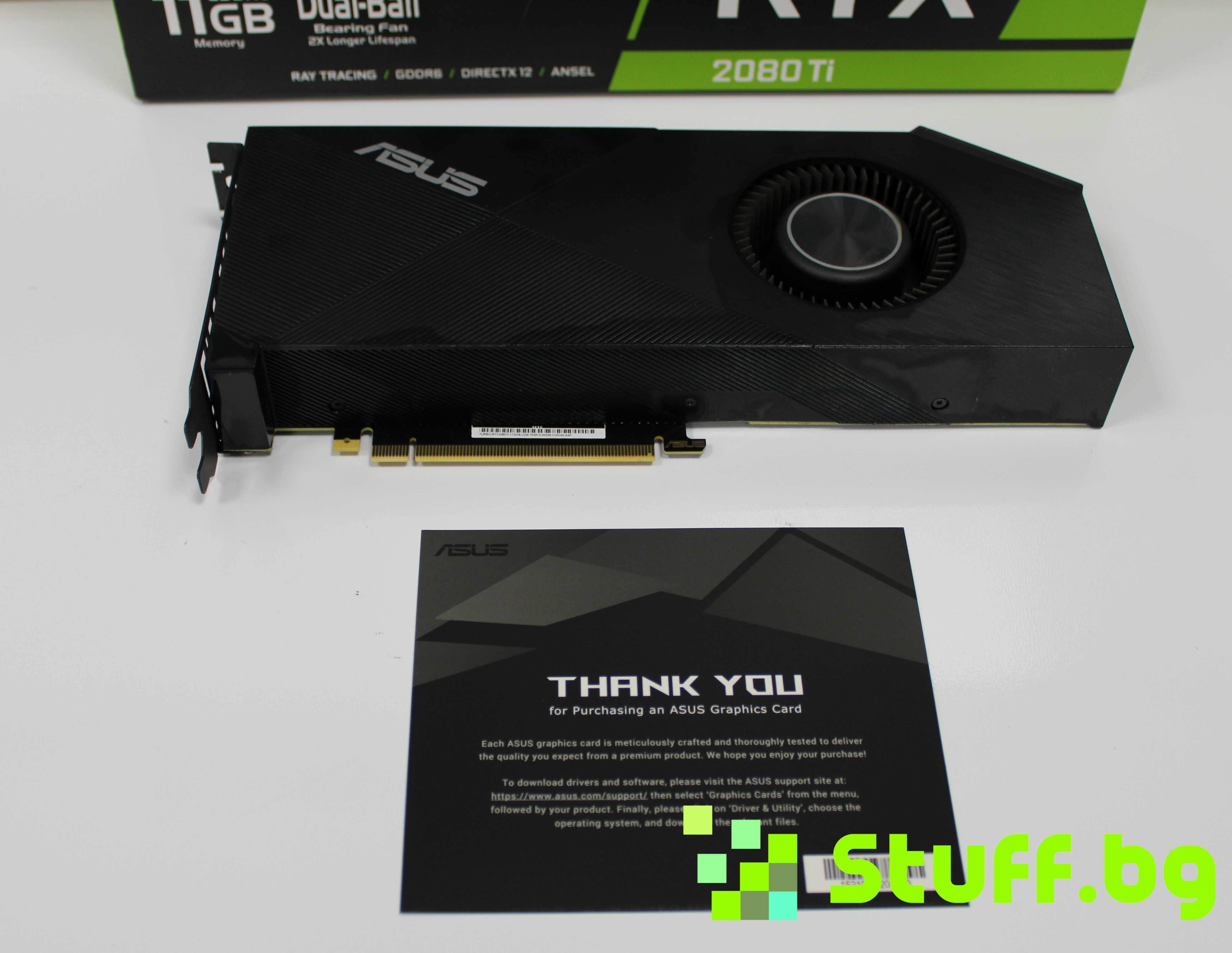 Видео карта ASUS GEFORCE TURBO-RTX2080Ti-11G Dual Ball