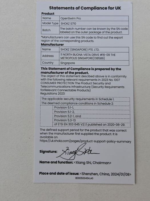 Слушалки за плуване Shokz openswim pro