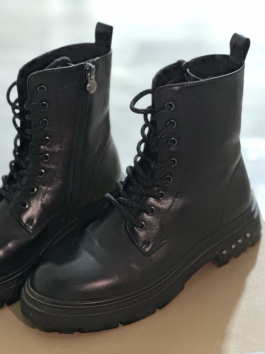 Тёплые женские ботинки с мехом, 35 размер