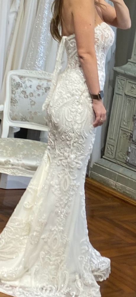 Rochie mireasa sirena, xs-s, cu trena, La novia.