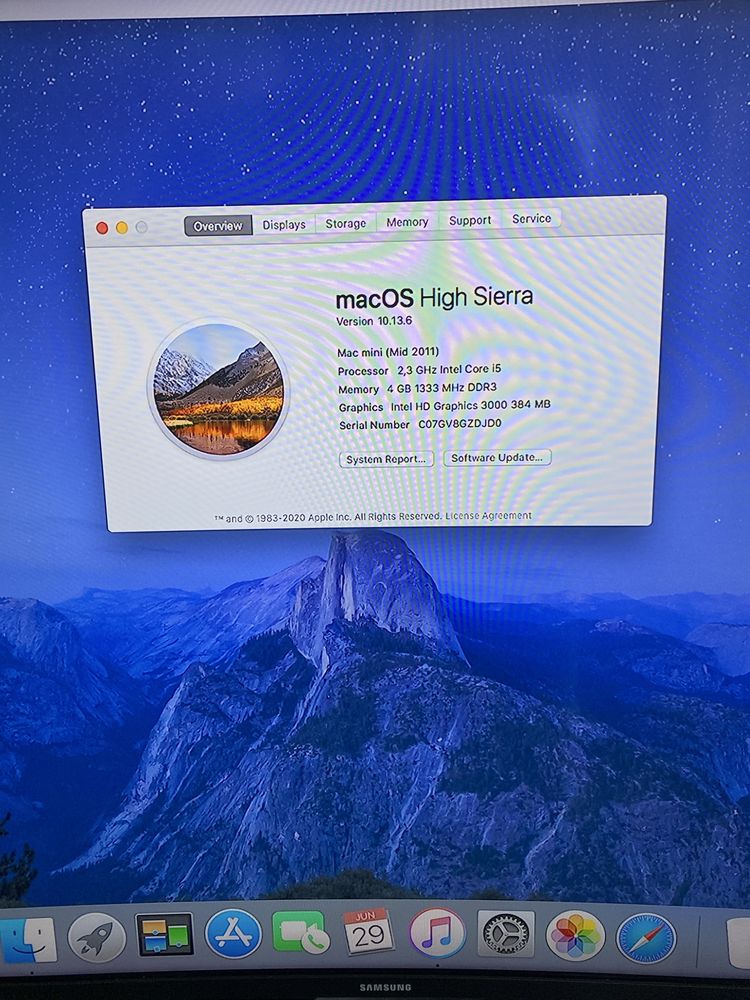 Mac mini A1347  500 GB SSD