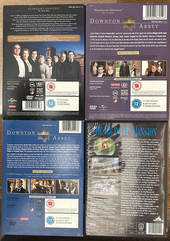 DVD England original. Downtown Abbey на английском языке