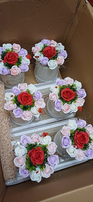 Ornamente trandafiri de săpun