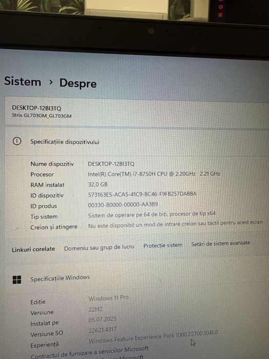 Laptop ASUS ROG GL703G