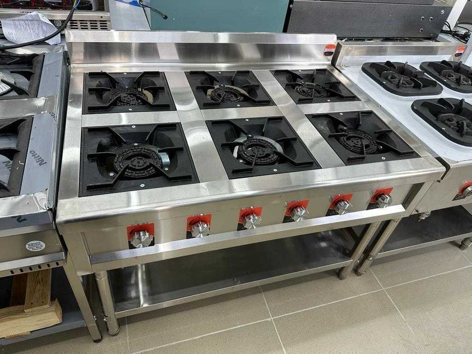 Плита газовая производственная 6 конфорок