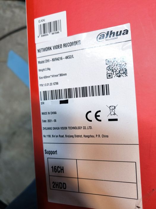 NVR dhi-nvr4216-4KS2/L Dahua