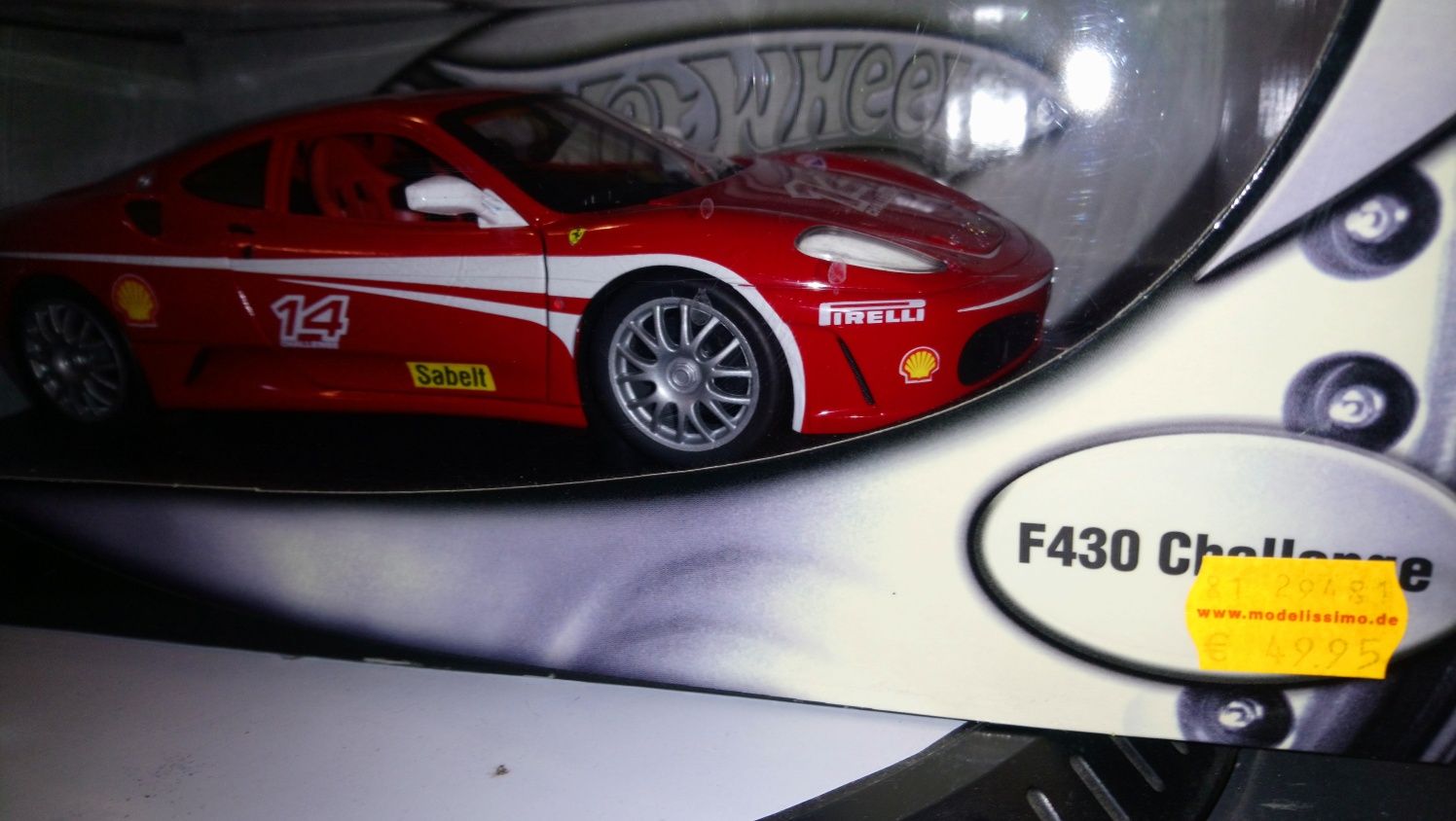 Ferrari F430 challenge,1:18 Hot wheels Mattel