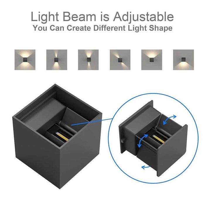 Lampa de exterior tip aplica din metal
