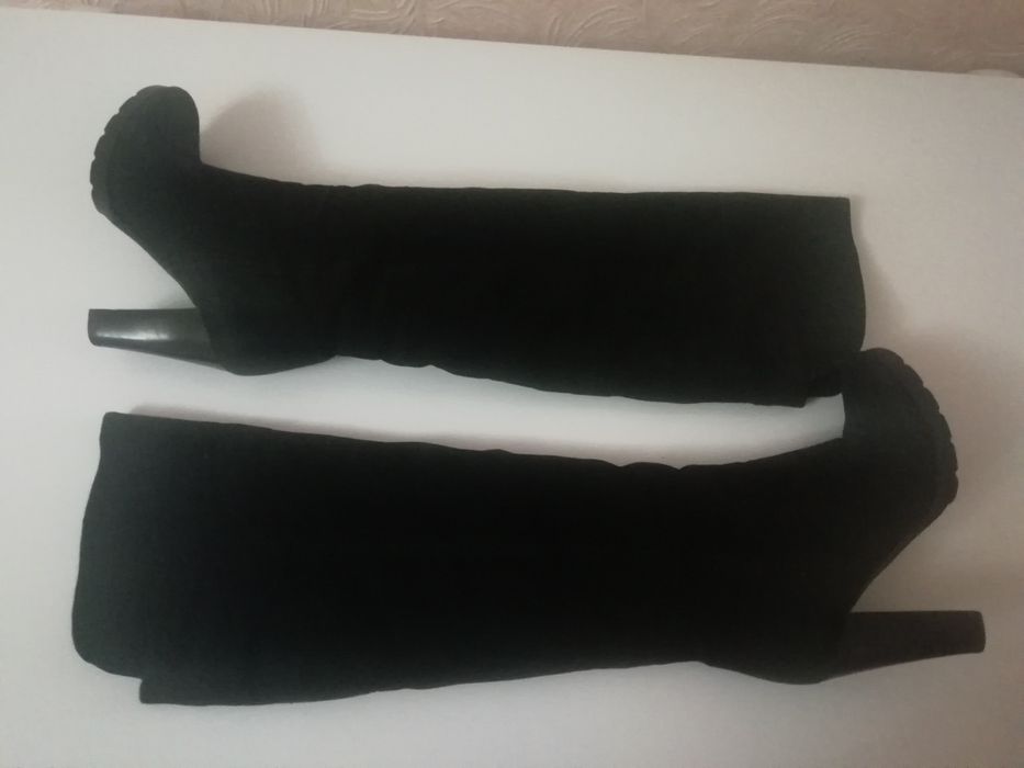 Сапоги. Натуральная замша. Дешево!