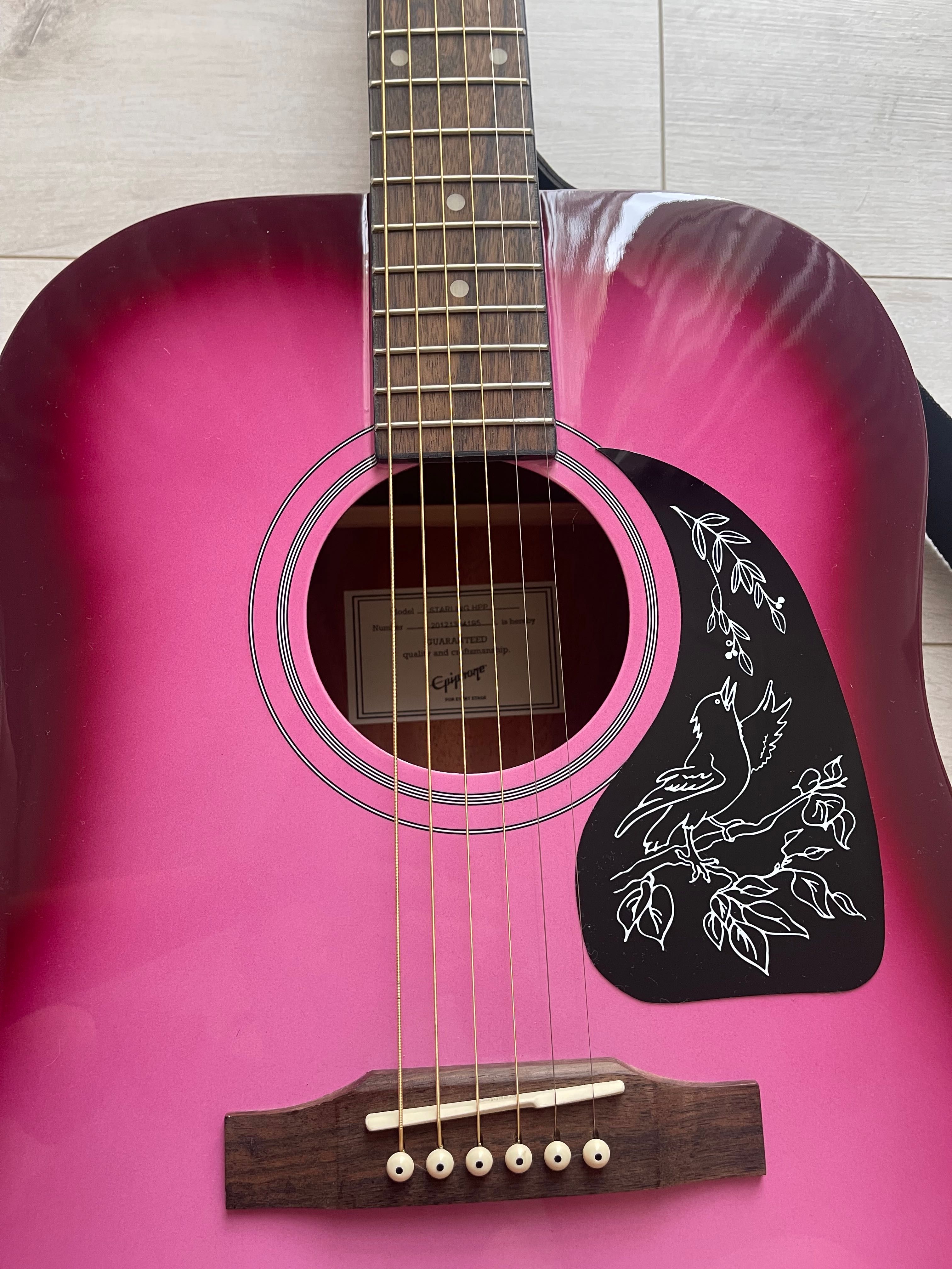 Акустична китара - Epiphone Starling Hot Pink Pearl