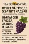 Различни сортове Български грозда