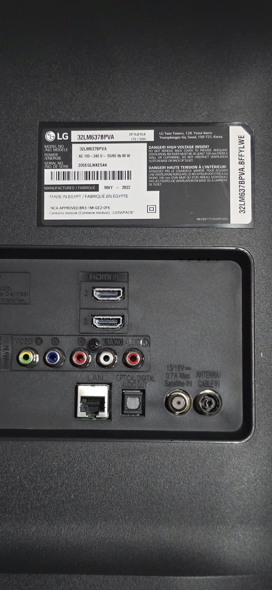 LG 32 LM637BPVA smart FULHD srochni sotiladi