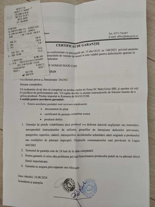 Vând Scaun Auto Copii - Maxi Cosi Nomad Plus i-Size, 15 luni - 4 ani.