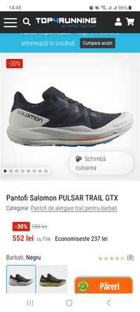 Vand Salomon Pulsar Trail GTX marimea 41 1/3