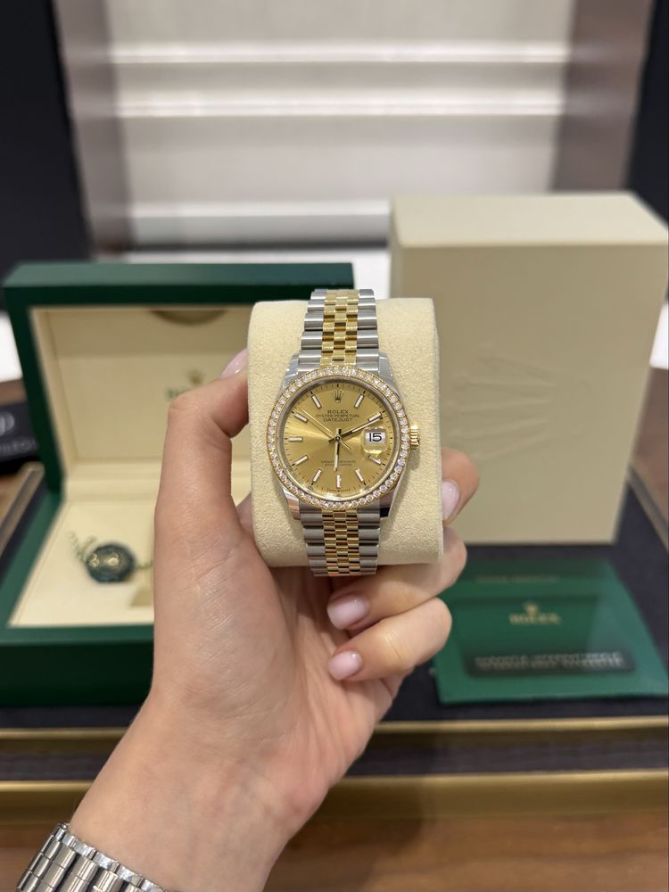 NEW Rolex Datejust 36mm Steel and Yellow Gold 126283rbr