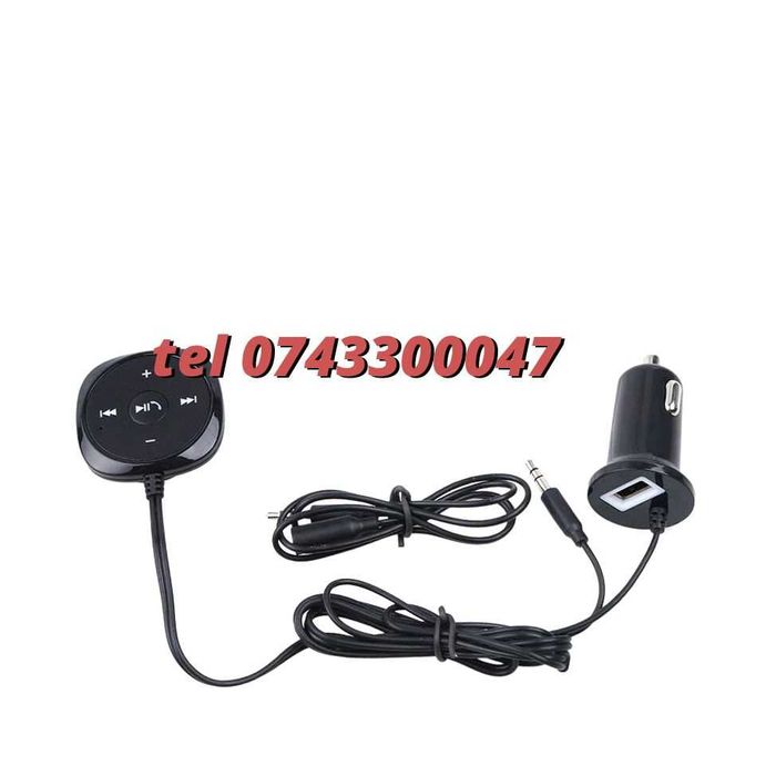 Car Kit Bluetooth Fara Fir Aux Cu Jack Cu Bricheta Si 2 X Usb