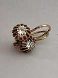 Cercei vechi aur  cu diamante 0.50ct