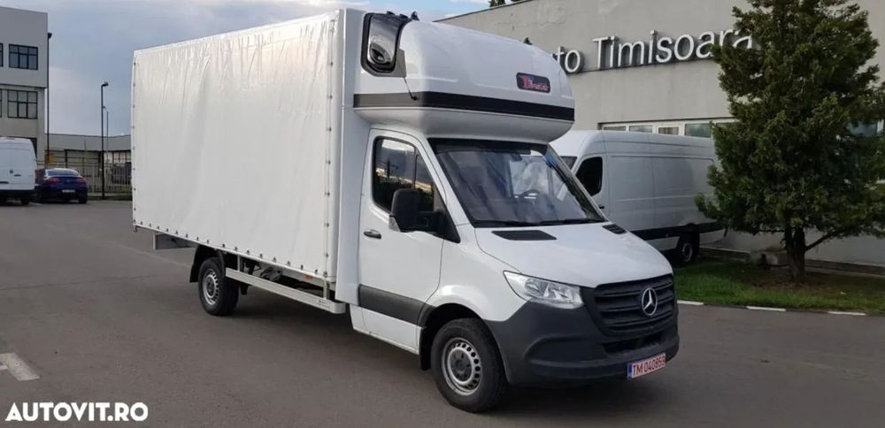 Mercedes-Benz 317 sasiu cu prelata si cabina de dormit 2024 Mercedes-Benz Sprinter 317 sasiu echipat complet 2025 livrare imediata