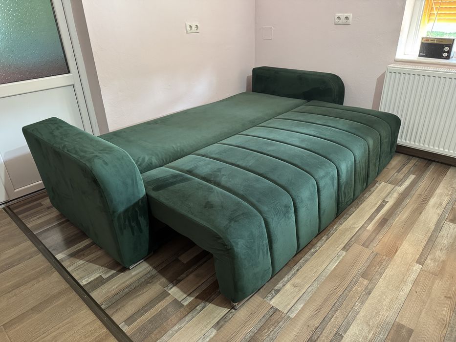 Canapea extensibila 3 locuri, Diego cu lada de depozitare 230x92x90 cm