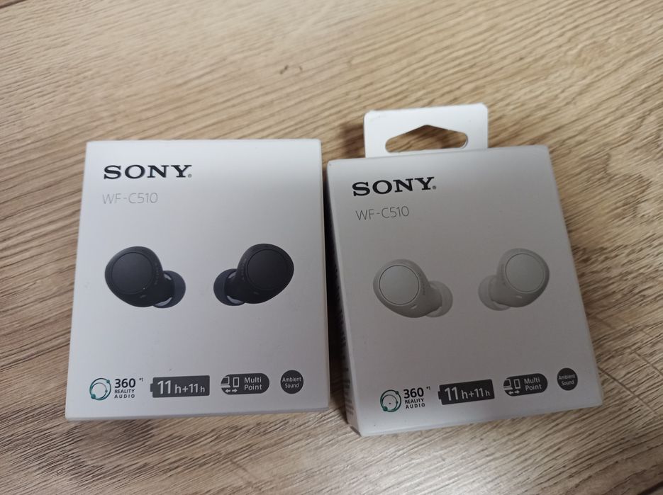 Casti Wireless Sigilate - Sony WF-C510 - Alb/Negru