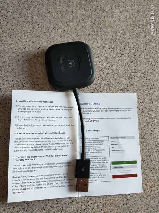 Wireless Carplay Adapter