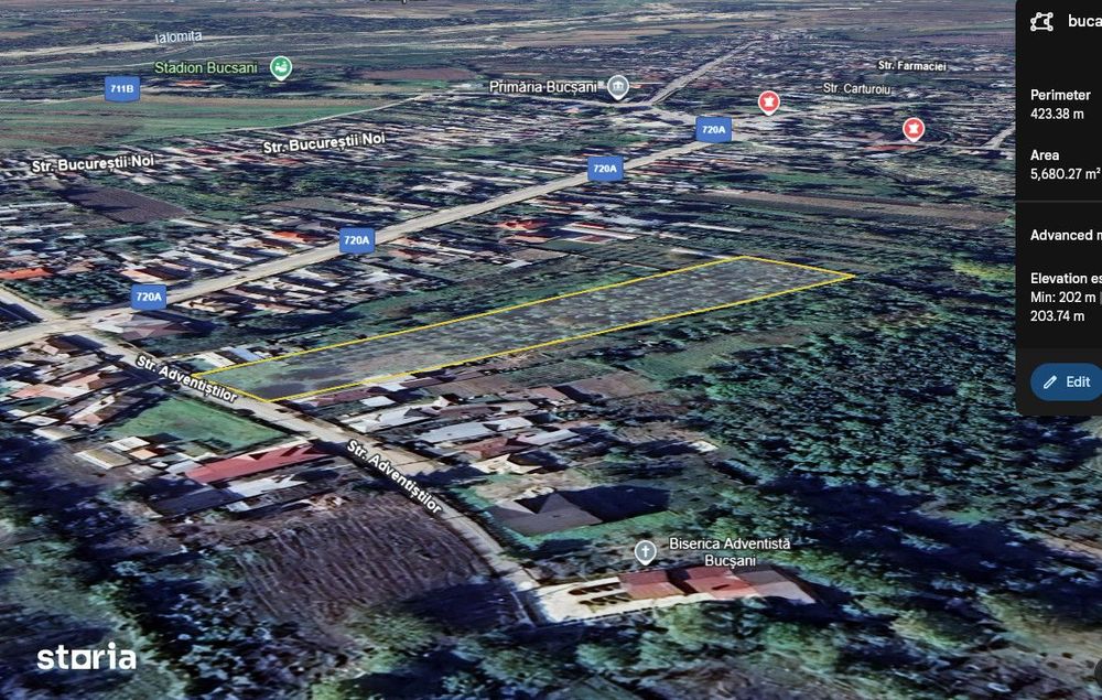 De vanzare | Teren 7566 mp | Bucsani | Dambovita