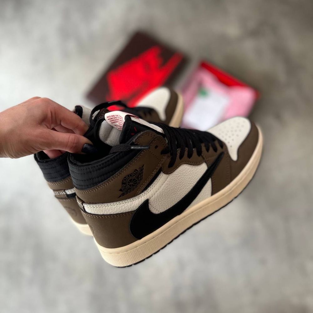 Отново Nike Air Jordan 1 Travis Scott Dark Mocha Suede (FULL BOX)