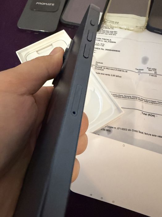 Iphone 15 pro max 512GB blue liber impecabil garantie valabila