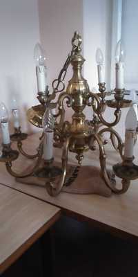 candelabre din bronz masiv foarte greu , cu 12 brate