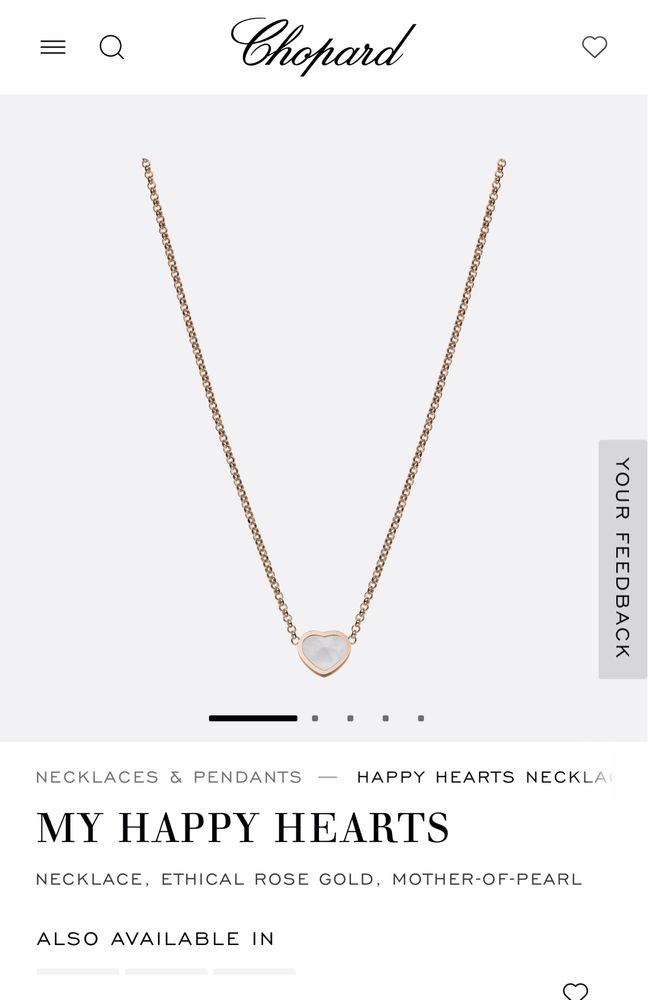 Подвеска Chopard My happy hearts
