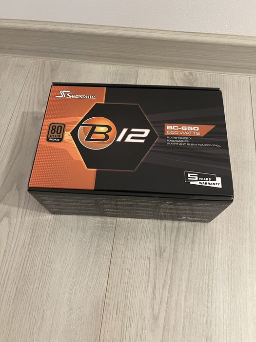 Sursă Seasonic B12 BC-650 650W 80+ Bronze – 2 ani și 7 luni garanție