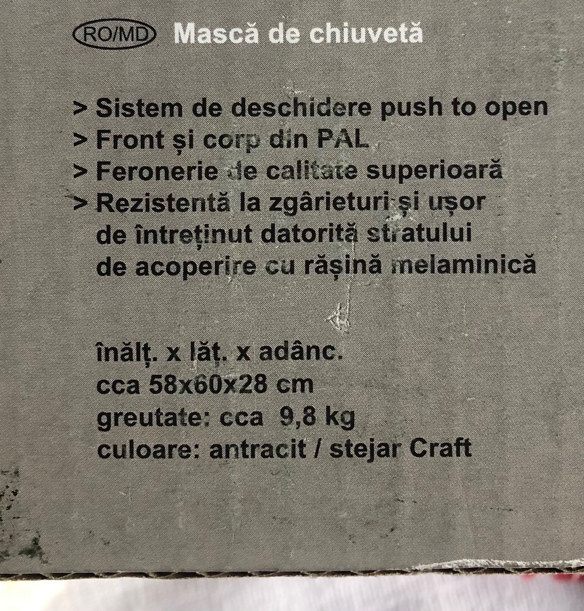 Dulap chiuveta baie