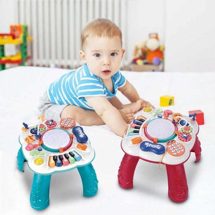 Интерактивна бебешка, музикална масичка с игри.