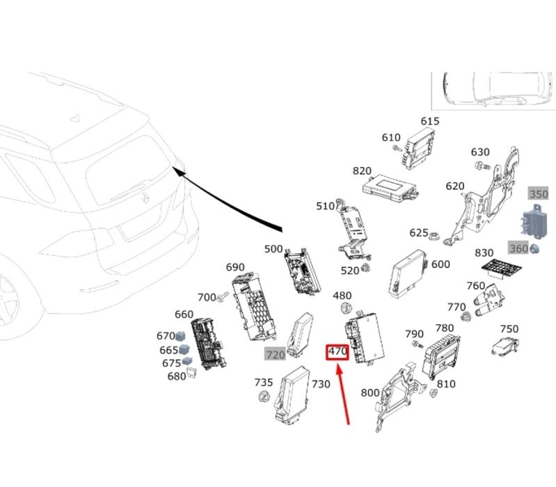 Modul Cârlig Remorcare Mercedes GLE GLC GLE GLS PRODUS NOU ORIGINAL