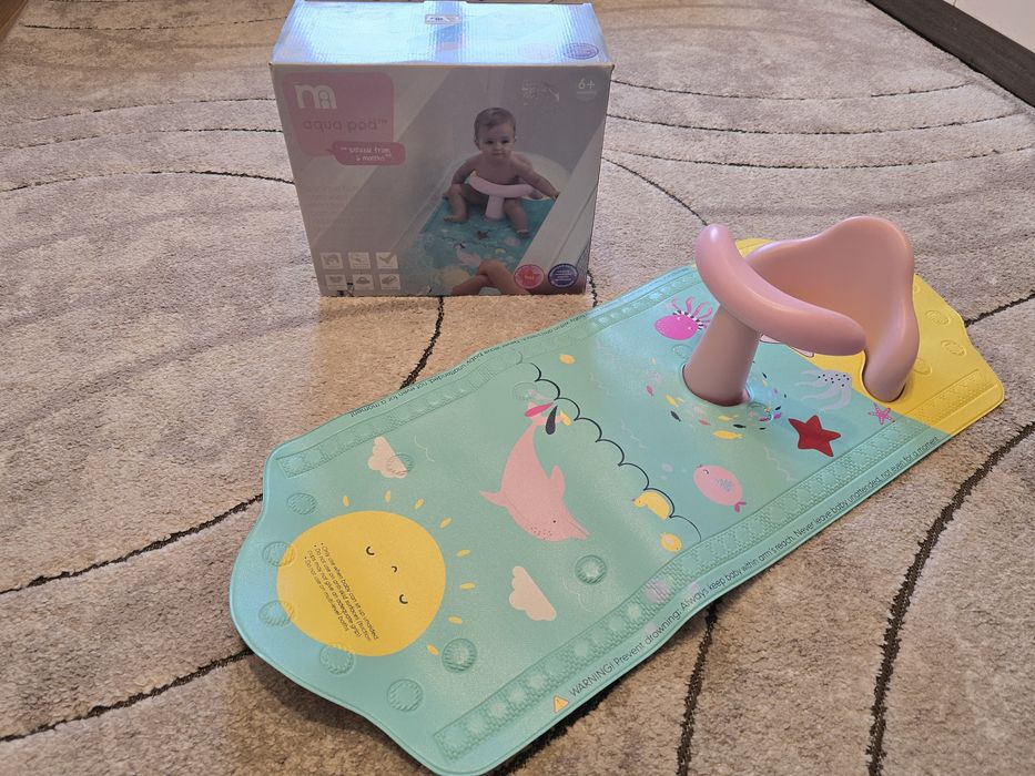 Covoras de baie antiderapant cu scaunel