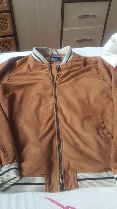 geaca piele intoarsa Springfield barbateasca masura Xl