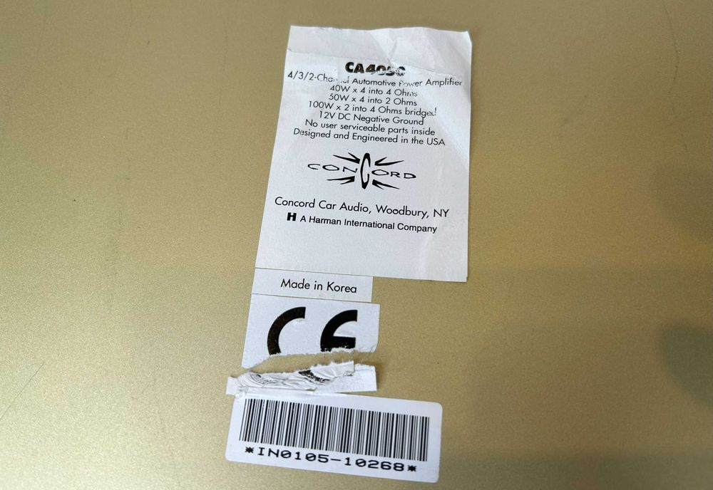 Vand amplificator statie auto Concord CA 4050