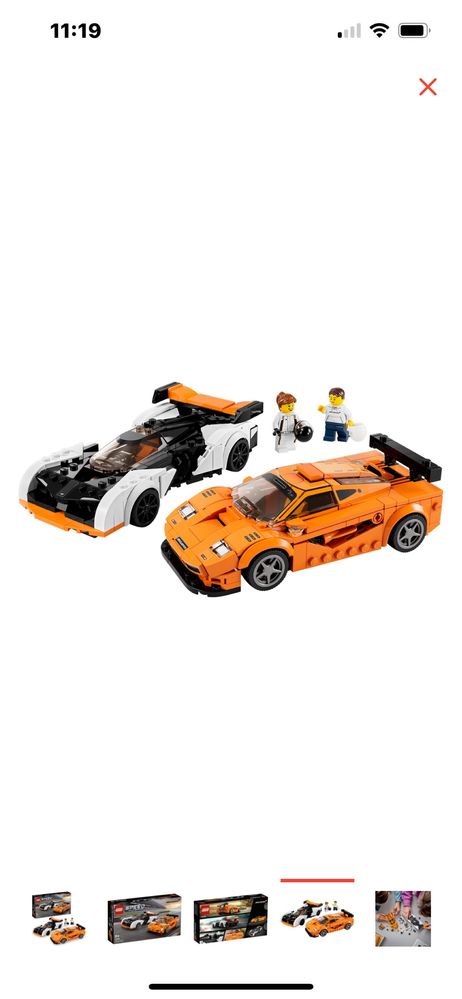 LEGO/ЛЕГО McLaren Solus GT & McLaren F1 LM 76918, деталей 581 шт