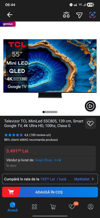 Televizor miniled TCL