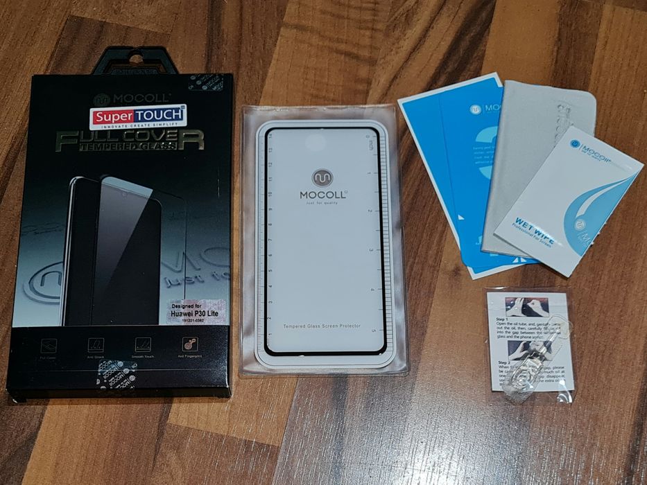Folie sticla full cover originala Mocoll Huawei P30 Lite Nova 4e