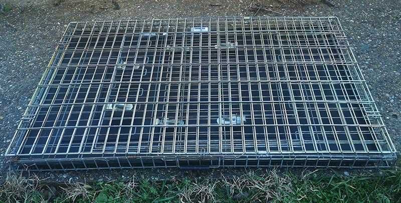 голяма метална клетка за куче 106x65x70см за транспорт и стационар