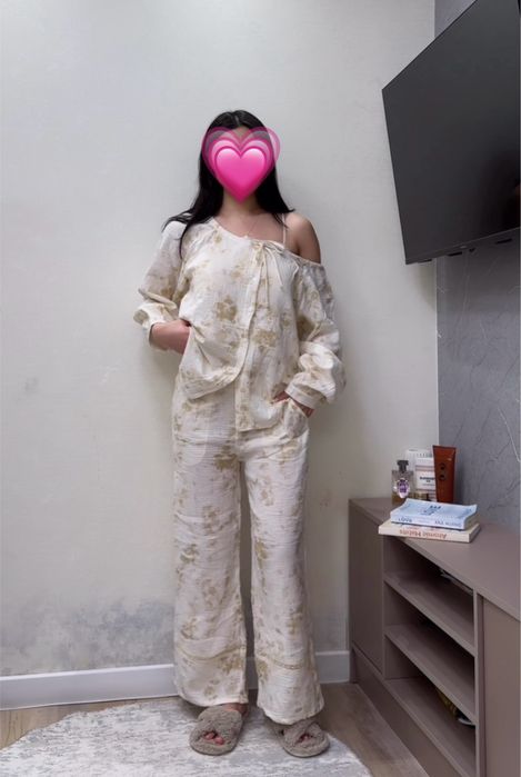 Muslin troyka pijama